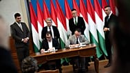 A szerződés aláírása a francia céggel
