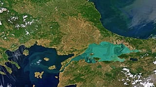 Marmara Denizi uydu görüntüsü