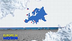 Europe in Motion: Die durch den Anstieg der Meere besonders gefährdeten Strände Europas