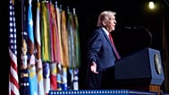 US President Donald Trump speaks to top US military commanders at Marine Corps Base Quantico, 30 September, 2025