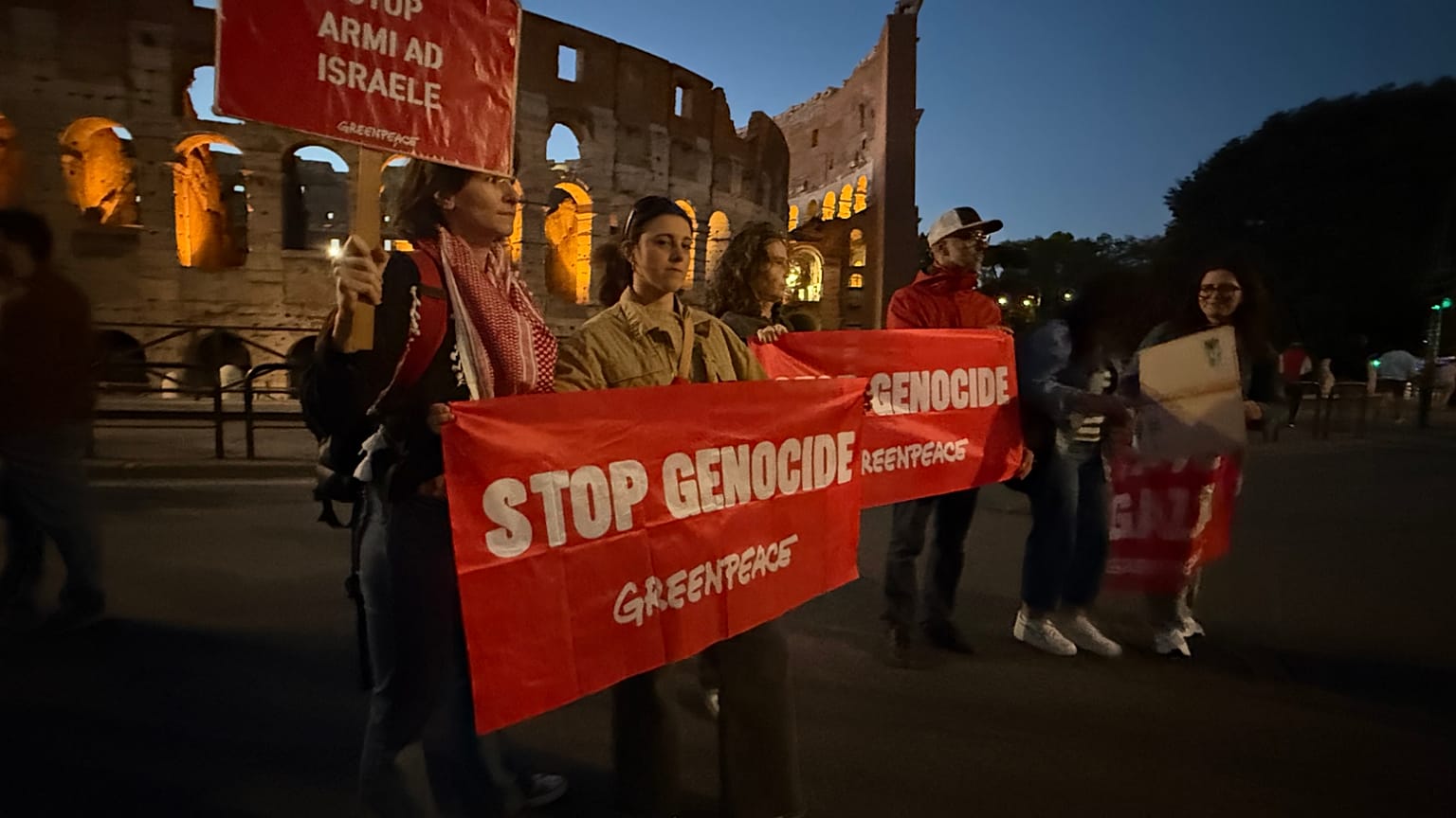 protesta colosseo 