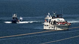 Πλοίο του στολίσκου συνοδεία του Ισραηλινού πολεμικού ναυτικού στο λιμάνι της Ασντότ