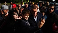 Andrej Babis egy prágai választási gyűlésen