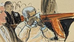 Sean Diddy Combs bricht zusammen und weint während der Vorführung eines Videos über sein Leben bei seiner Anhörung vor dem Bundesgericht in Manhattan, 3. Oktober 2025