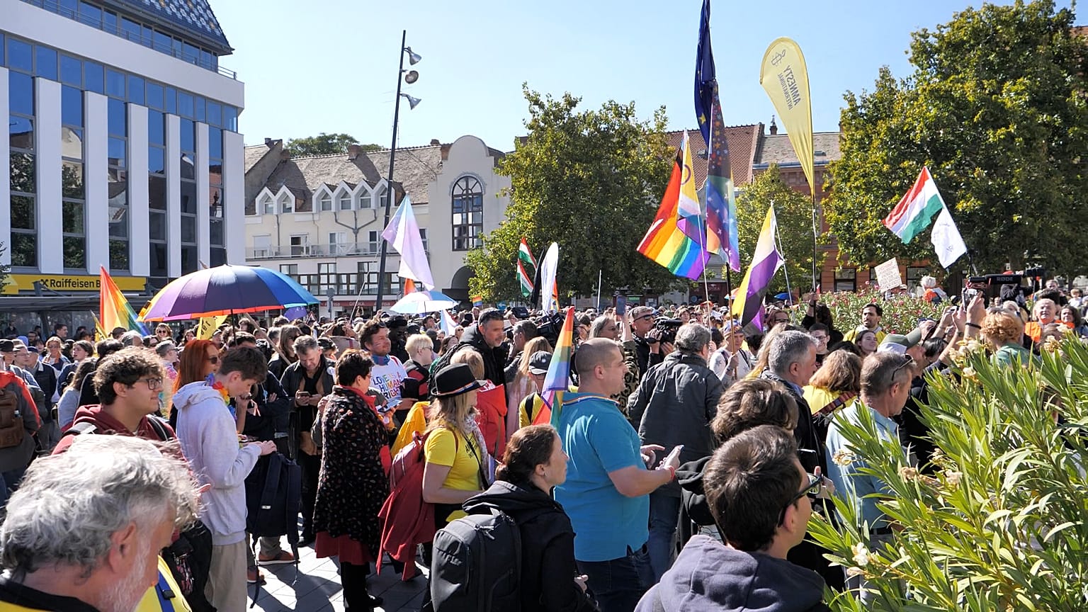 Pécsi demonstrálók