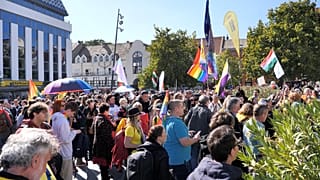 Pécsi demonstrálók