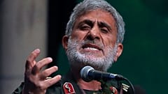  ألقى الجنرال إسماعيل قاآني، قائد فيلق القدس التابع للحرس الثوري الإيراني، كلمةً في حفلٍ أقيم في طهران، إيران، الخميس 14 أبريل/نيسان 2022. 