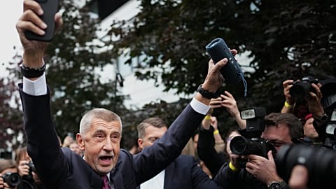 Andrej Babiš  a csehországi választások után 2025. október 4-én