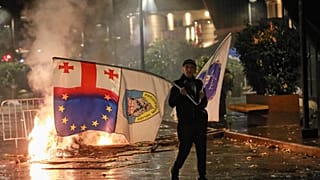 Протесты в Тбилиси после муниципальных выборов 