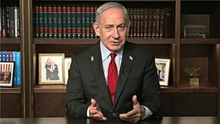 Israeli Prime Minister Benjamin Netanyahu speaks to Euronews in an exclusive interview, 5 October 2025