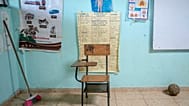 Aula di una scuola, immagine d'archivio