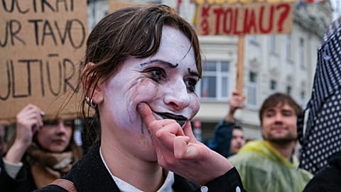 Protest in Vilnius