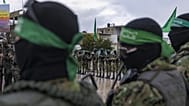Hamász-terroristák februárban Gáza egyiptomi határánál, Rafahban