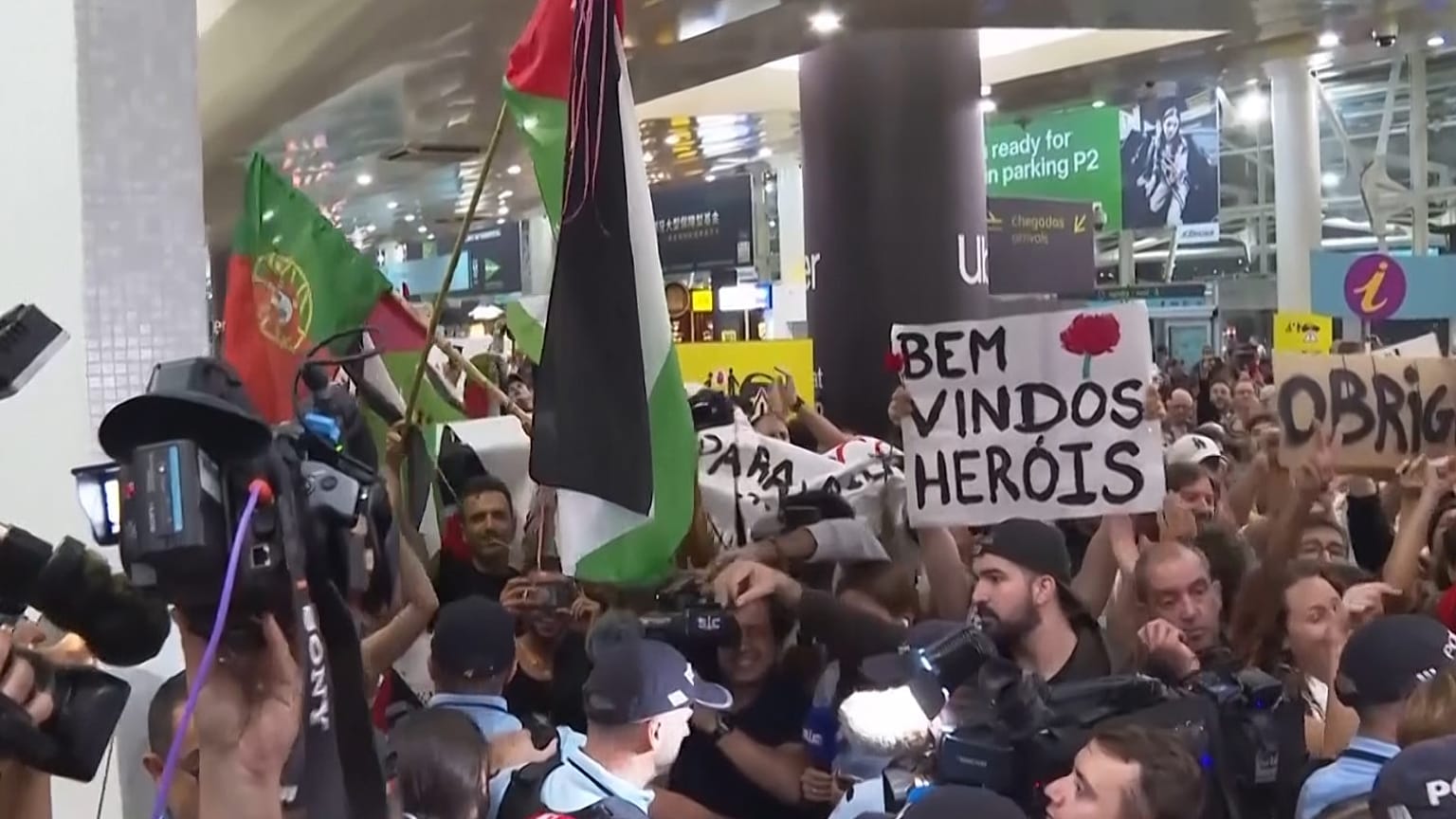 Portugueses relatam cenários de abuso durante detenção israelita