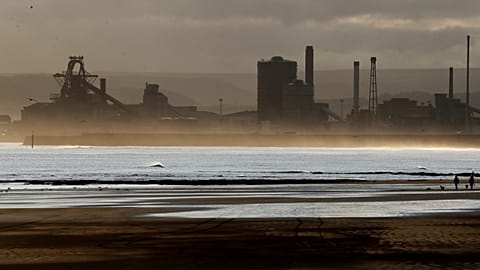 A Redcar acélmű az angliai Hartlepool-ban