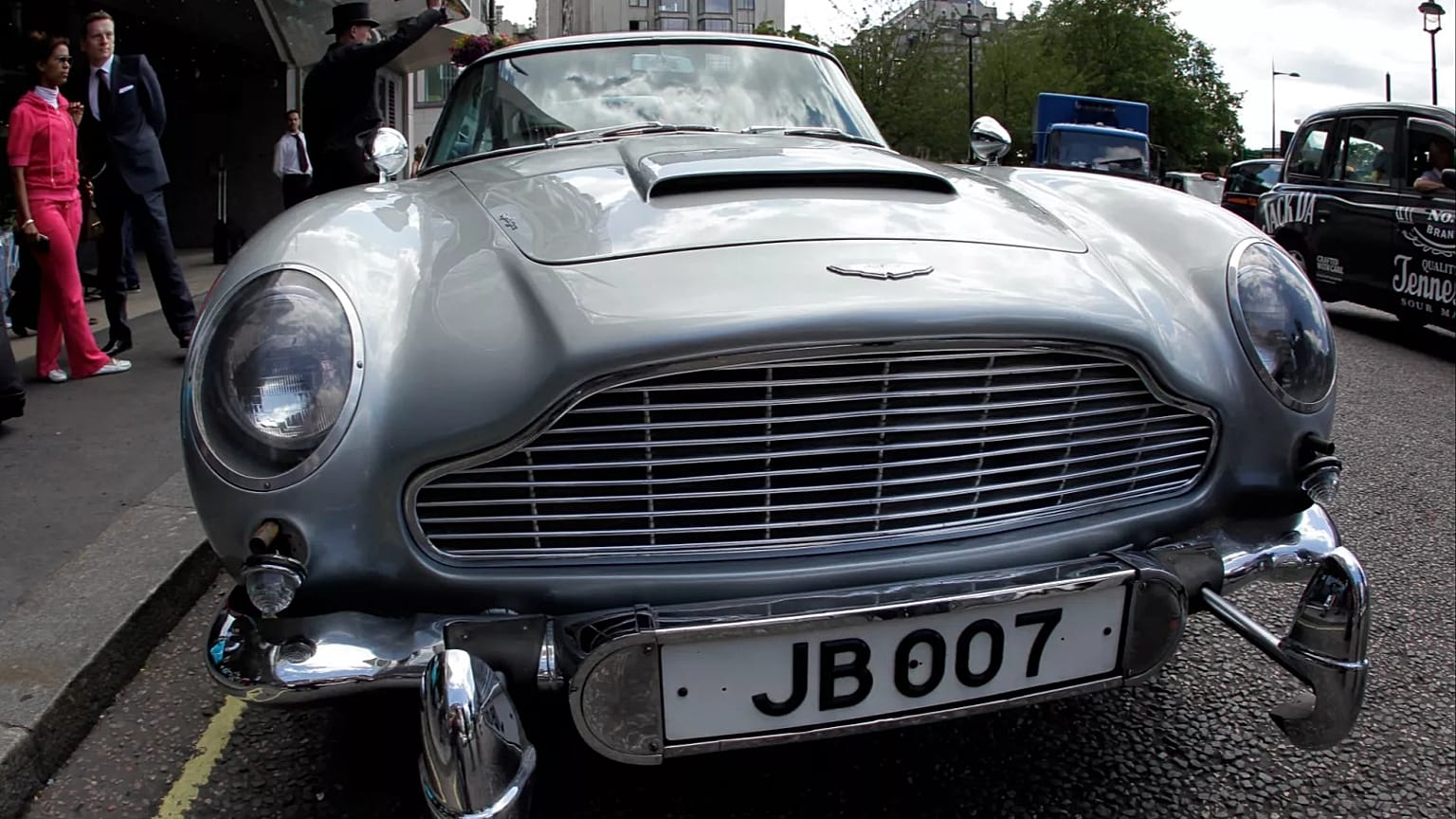FILE. The original Aston Martin DB5 driven by Sean Connery in the James Bond films Goldfinger and Thunderball went on sale in London in July 2010.