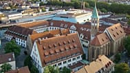 An aerial view of Heilbronn, Germany.