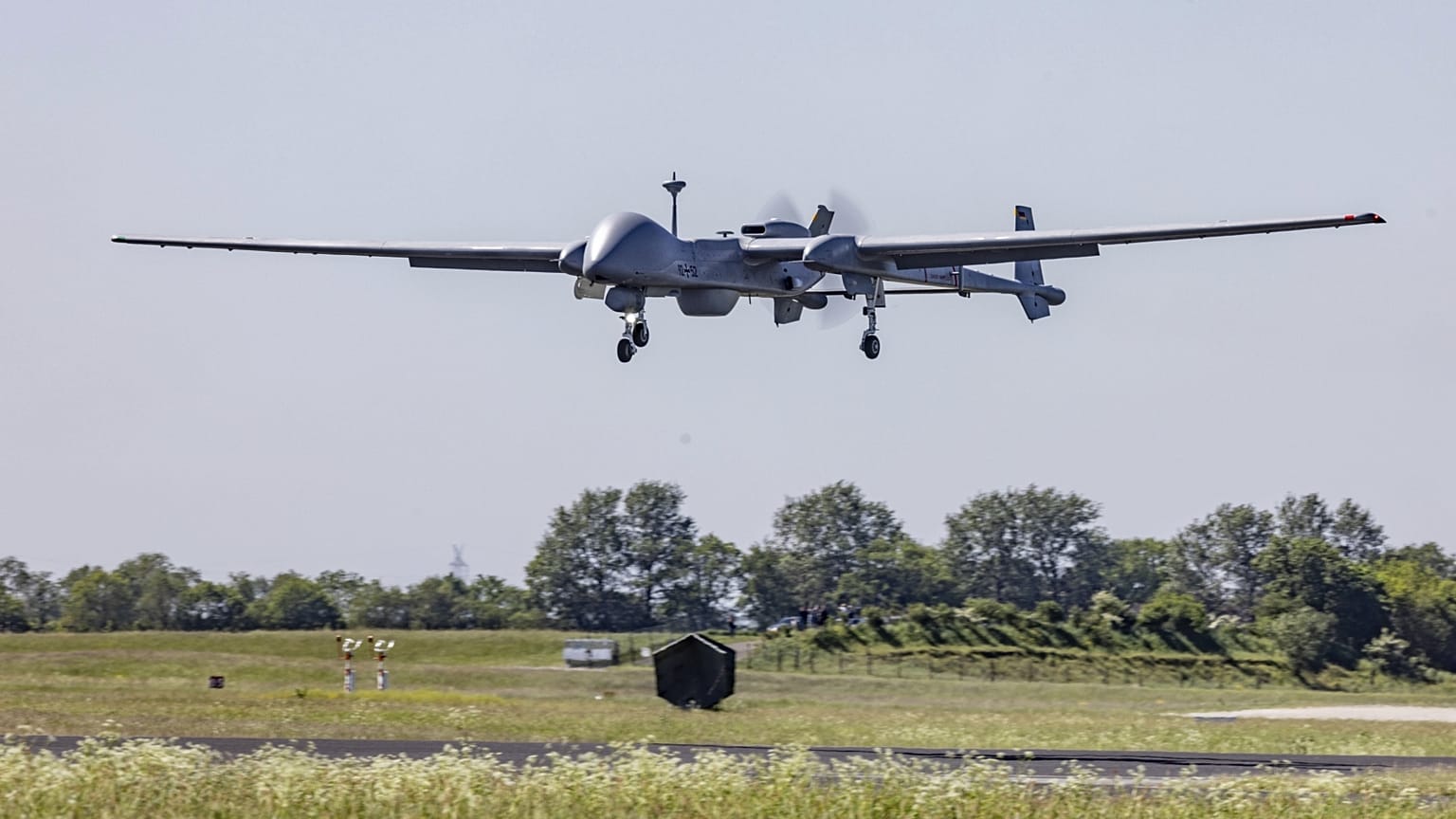A Bundeswehr Heron TP drónja tavalyi első bevetésén
