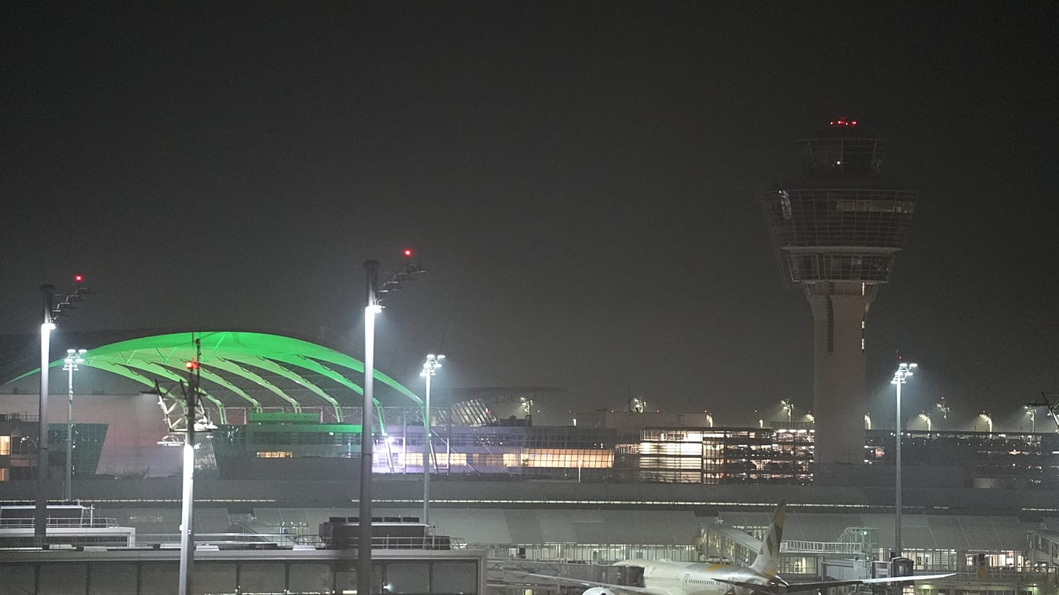 This photo shows Munich Airport, Germany Friday, Oct. 3, 2025