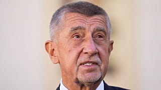 Chairman of opposition "ANO" (YES) movement Andrej Babis speaks to the media after talking with Czech Republic President Petr Pavel a day after he won the parliamentary electi
