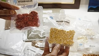 الأطعمة المجففة الحالية المخصصة لمهمات الفضاء القريبة من الأرض،