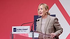 DOSYA - İtalya Başbakanı Giorgia Meloni, Roma'daki Küresel Zirve Dünya Seyahat ve Turizm Konseyi'nde konuşuyor. 29 Eylül 2025.