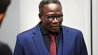 علي محمد علي عبد الرحمن يحضر جلسة استماع في المحكمة الجنائية الدولية (ICC) في لاهاي، هولندا، الاثنين 6 أكتوبر/تشرين الأول 2025.