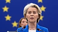 Avrupa Komisyonu Başkanı Ursula von der Leyen, Avrupa Parlamentosu’nda komisyona karşı yapılacak güven oylaması öncesinde konuşurken, 6 Ekim 2025