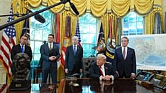Donald Trump à la Maison Blanche le 6 octobre