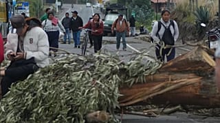 Barricadas para los manifestantes en Ecuador