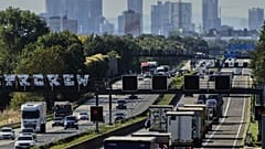 Autópálya Frankfurt közelében