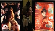 Una fan cruza dos carteles de Swift antes del lanzamiento de 'The Life of a Showgirl' en el AMC Metreon de San Francisco, California, el 3 de octubre de 2025