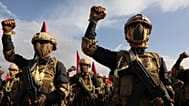 FILE: Houthi fighters take part in a weekly anti-Israel rally in Sanaa, Yemen, Friday, Aug. 29, 2025