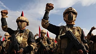 FILE: Houthi fighters take part in a weekly anti-Israel rally in Sanaa, Yemen, Friday, Aug. 29, 2025