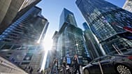 Il quartiere finanziario di Francoforte, in Germania, il 9 aprile 2025
