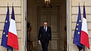 Sebastien Lecornu, primer ministro en funciones, momentos antes de dar su discurso de dimisión en el Palacio Matignon de París, el lunes 6 de octubre de 2025