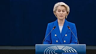 Ursula von der Leyen addressed MEPs in Strasbourg.