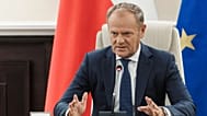 FILE: Polish Prime Minister Donald Tusk holds an extraordinary government meeting in Warsaw, Poland, Wednesday, Sept. 10, 2025.