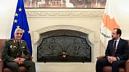 Τελετή διαβεβαίωσης του νέου Αρχηγού Εθνικής Φρουράς, αντιστρατήγου Εμμανουήλ Θεοδώρου