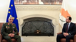 Τελετή διαβεβαίωσης του νέου Αρχηγού Εθνικής Φρουράς, αντιστρατήγου Εμμανουήλ Θεοδώρου