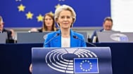 European Commission president Ursula von der Leyen in the plenary session in Strasbourg. 
