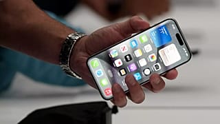 An iPhone is shown in the United States on Sept. 12, 2023.