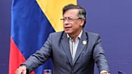 Kolombiya Devlet Başkanı Gustavo Petro, Şili'de La Moneda Sarayı'nda düzenlenen 'Demokrasi Zirvesi'nde konuşma yaparken, 21 Temmuz 2025 