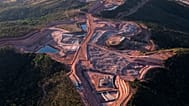 FILE. A picture taken 28 July 2025 of a mine operated by Serra Verde Mining in Minacu, Goias state, Brazil.