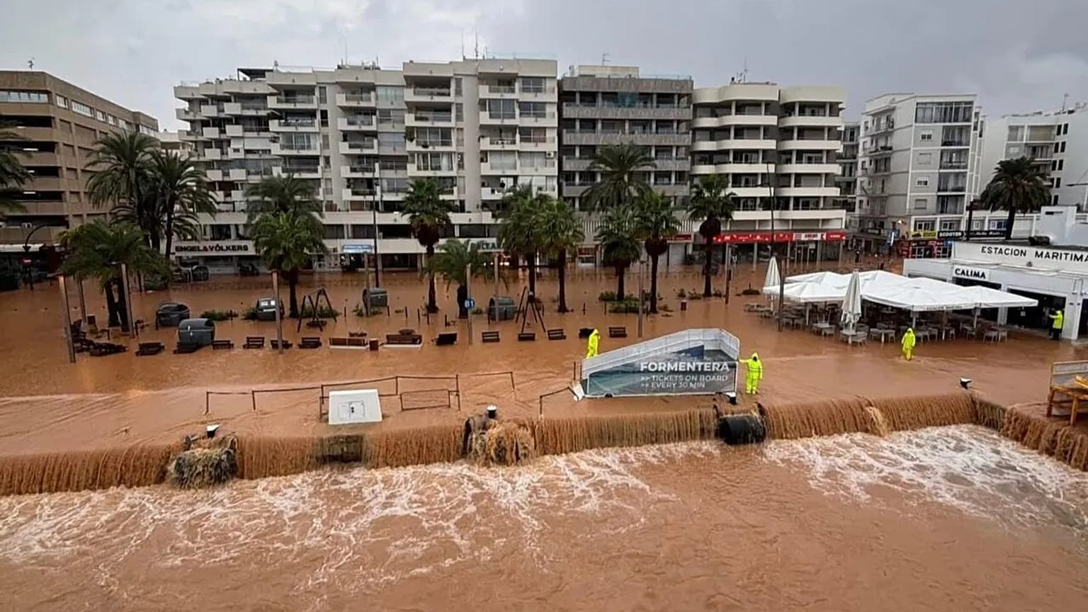 La lluvia de la DANA Alice colapsa Baleares, 11/10/2025