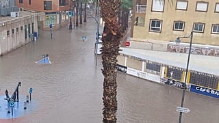 La lluvia de la DANA Alice colapsa varias ciudades murcianas, 10/10/2025
