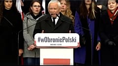 Président du parti Droit et Justice Jarosław Kaczyński 