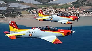 Aviones Pilatus-PC21 de la Formación Mirlo