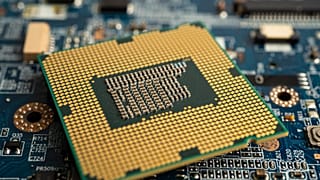 An illustration of a computer chip like the ones produced at Nexperia in The Netherlands.