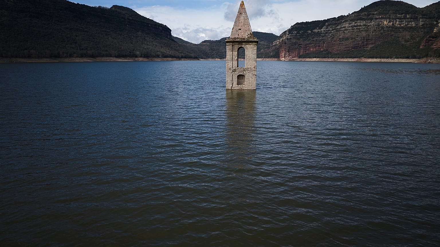 Storm Alice's floods in Barcelona, Spain
